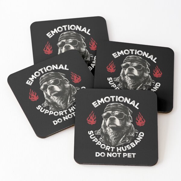 Item preview, Emotional Support Husband Do Not Pet Hot Mess Energy designed and sold by SkeletonsDanger.