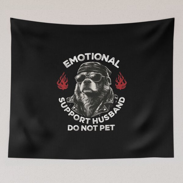 Item preview, Emotional Support Husband Do Not Pet Hot Mess Energy designed and sold by SkeletonsDanger.