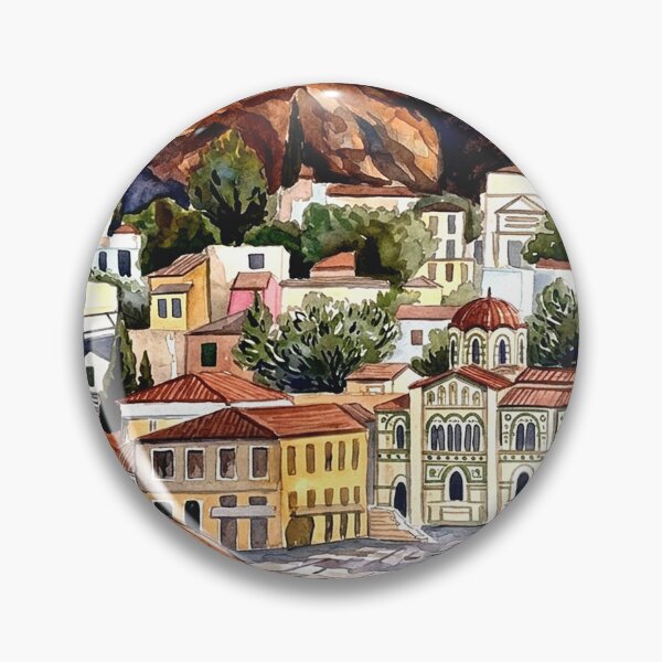 Item preview, Athens Cityscape with Acropolis designed and sold by posteriocrew.