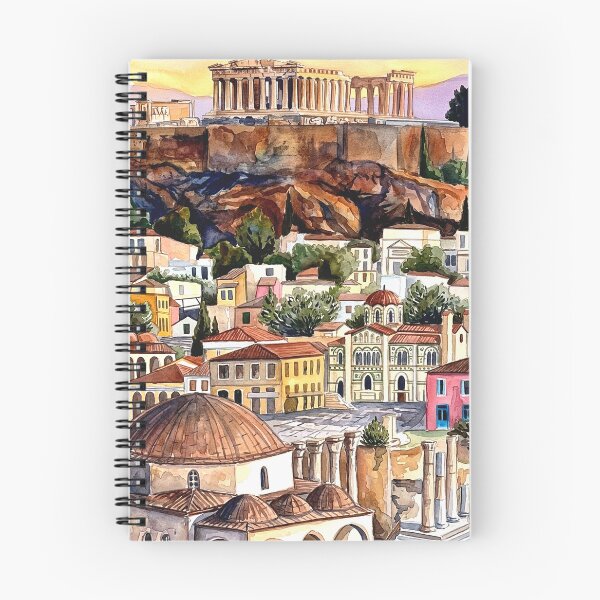 Item preview, Athens Cityscape with Acropolis designed and sold by posteriocrew.