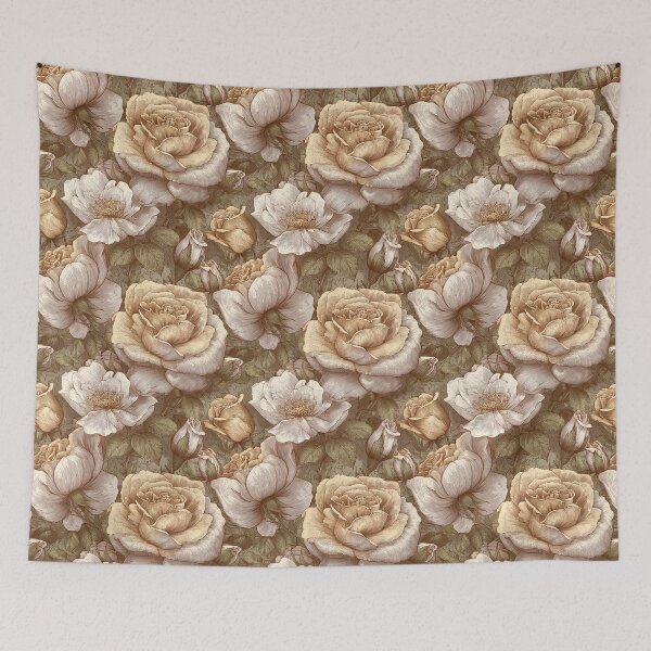 Item preview, Soft Rose Print  - Birth Flower Pattern  - Christmas Gift Ideas designed and sold by RoyalStarsPatts.