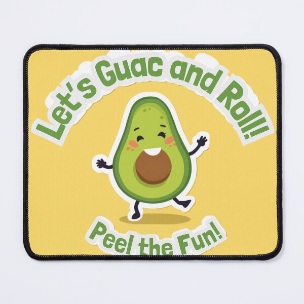 Item preview, Guac and Roll Avocado Sticker | Funny Food Pun | Cute Aesthetic Vinyl Deca designed and sold by Instantdesignz.