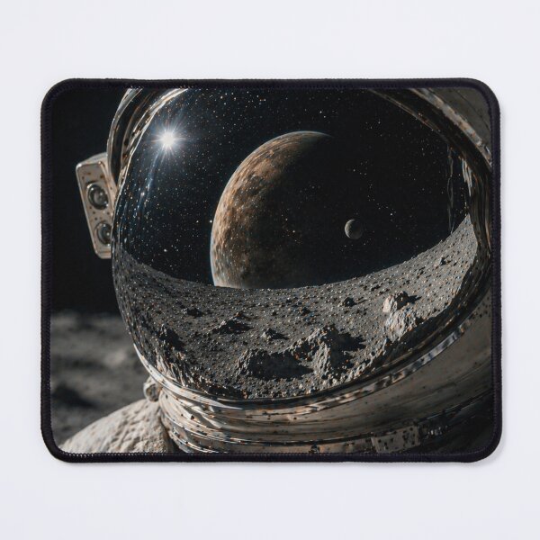 Item preview, Astronaut Helmet Reflection – Retro Space Art, Cosmic Explorer, Vintage Sci-Fi Poster designed and sold by Galskap.