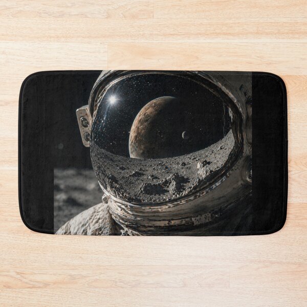 Item preview, Astronaut Helmet Reflection – Retro Space Art, Cosmic Explorer, Vintage Sci-Fi Poster designed and sold by Galskap.
