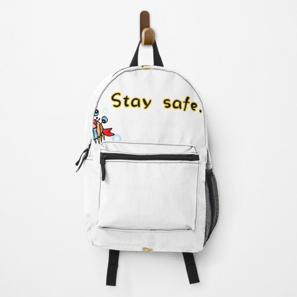 Item preview, Stay Safe Stay Positive Cute Crab Illustration – Colorful Motivational Quote Design designed and sold by NANTONAKU〜なんとなく〜.