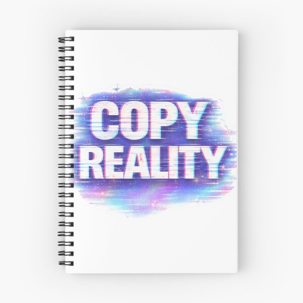 Item preview,  Copy Reality Glitch Aesthetic Sticker | Vaporwave Cyber Text Design designed and sold by Elviqus Shop.