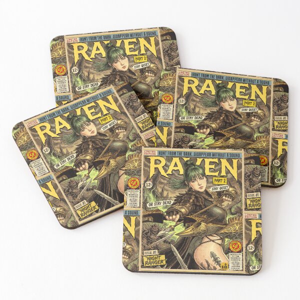 Item preview, Raven 2 Night Ranger Vintage Retro Comic Art designed and sold by Back2Collage.