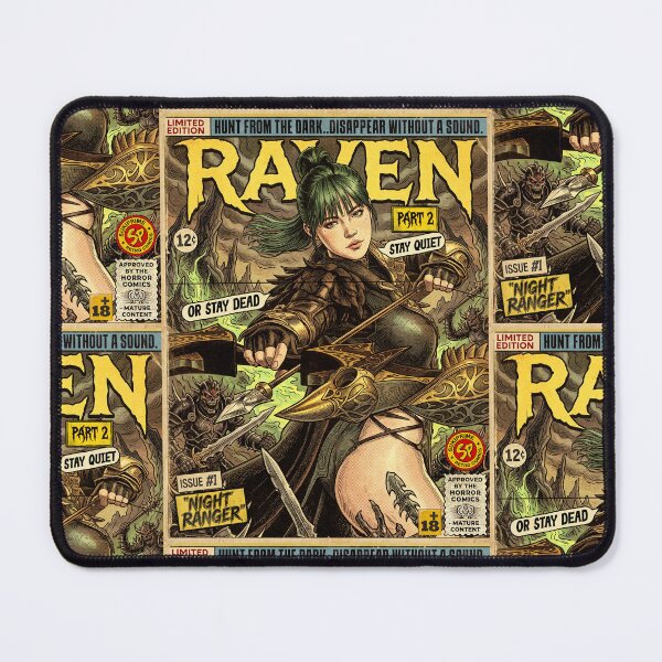Item preview, Raven 2 Night Ranger Vintage Retro Comic Art designed and sold by Back2Collage.
