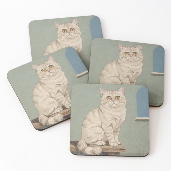 Item preview, Medieval Cat Portrait - Funny Folk Art designed and sold by PictorialWhimsy.
