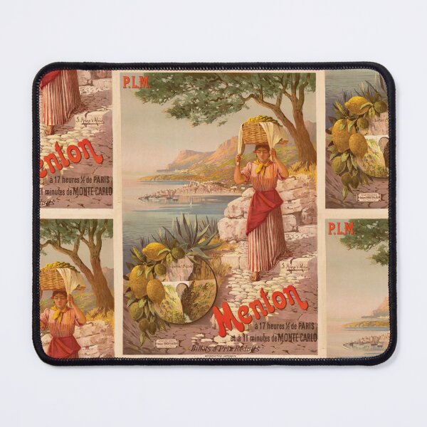 Item preview, Vintage Art Nouveau Travel Poster | Menton French Riviera | PLM Railway Series | Mediterranean Landscape | Historic Tourism Art designed and sold by artofuniverse.