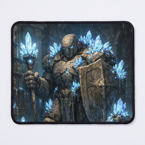 Item preview, Silent Library Guardian - Dark Fantasy Soulslike Game Boss Art designed and sold by bapupa.