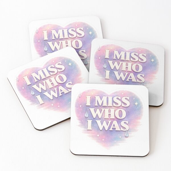 Item preview, I Miss Who I Was Sad Aesthetic Sticker  Soft Pastel Emotional Quote designed and sold by Elviqus Shop.