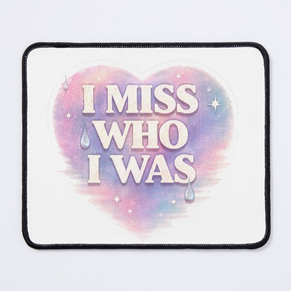 Item preview, I Miss Who I Was Sad Aesthetic Sticker Soft Pastel Emotional Quote designed and sold by Elviqus Shop.