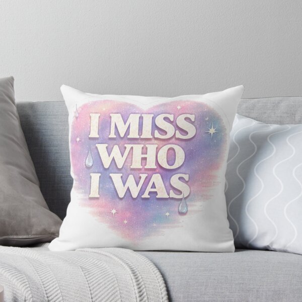 Item preview, I Miss Who I Was Sad Aesthetic Sticker  Soft Pastel Emotional Quote designed and sold by Elviqus Shop.