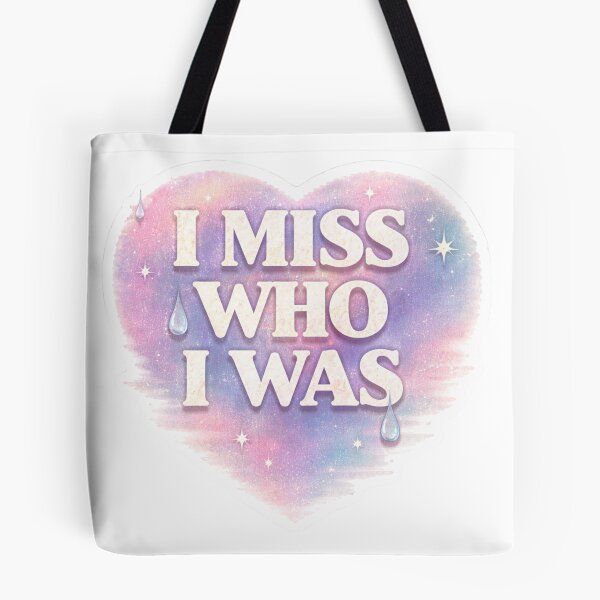 Item preview, I Miss Who I Was Sad Aesthetic Sticker  Soft Pastel Emotional Quote designed and sold by Elviqus Shop.