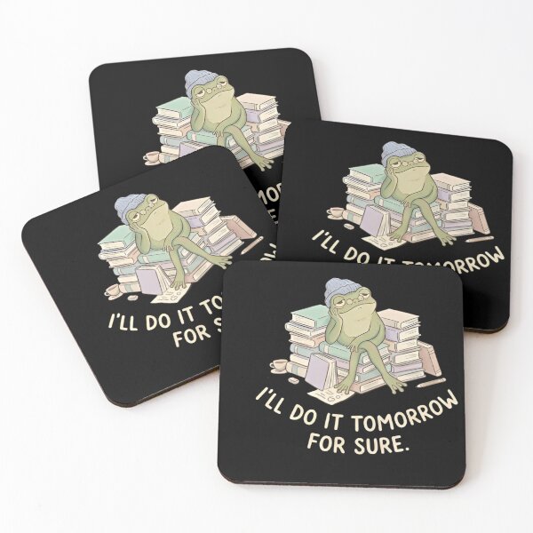 Item preview, Procrastinating Frog Meme – “I’ll Do It Tomorrow For Sure” Funny Lazy Study Frog Shirt designed and sold by ZyxDes.