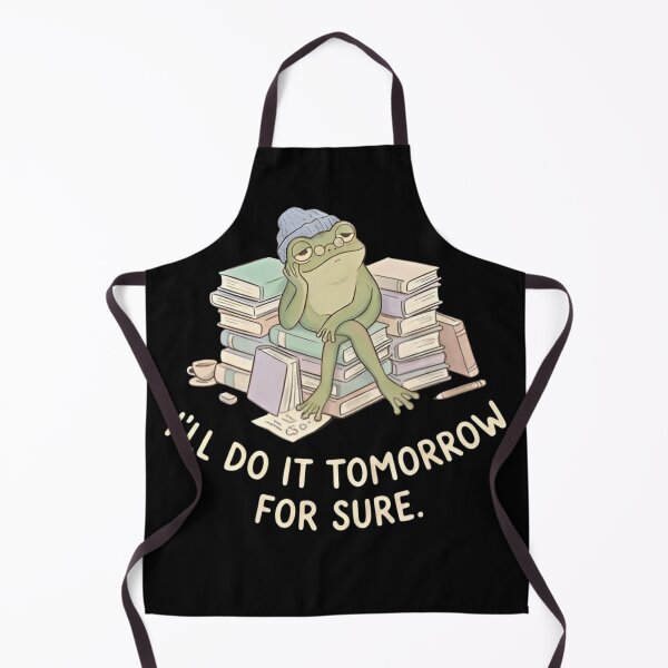 Item preview, Procrastinating Frog Meme – “I’ll Do It Tomorrow For Sure” Funny Lazy Study Frog Shirt designed and sold by ZyxDes.