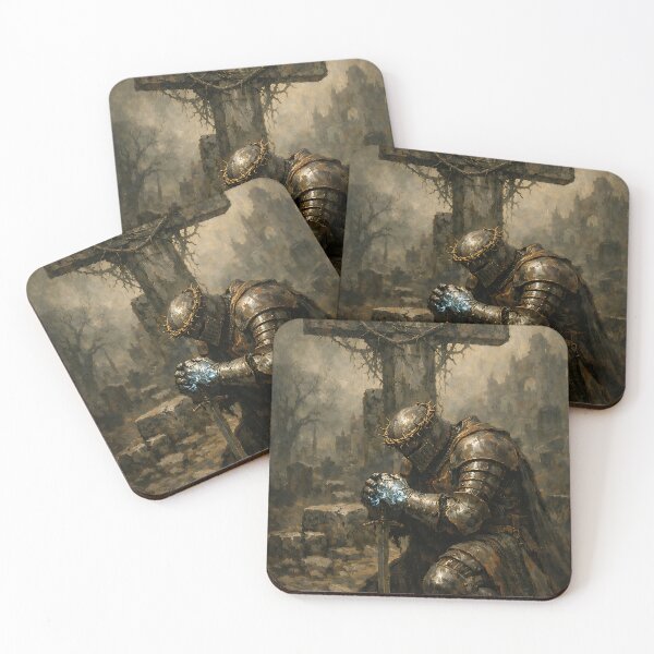 Item preview, The Iron-Clad Penitent - Dark Fantasy Soulslike Game Character Art designed and sold by bapupa.