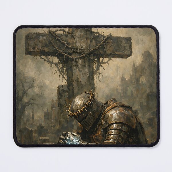 Item preview, The Iron-Clad Penitent - Dark Fantasy Soulslike Game Character Art designed and sold by bapupa.