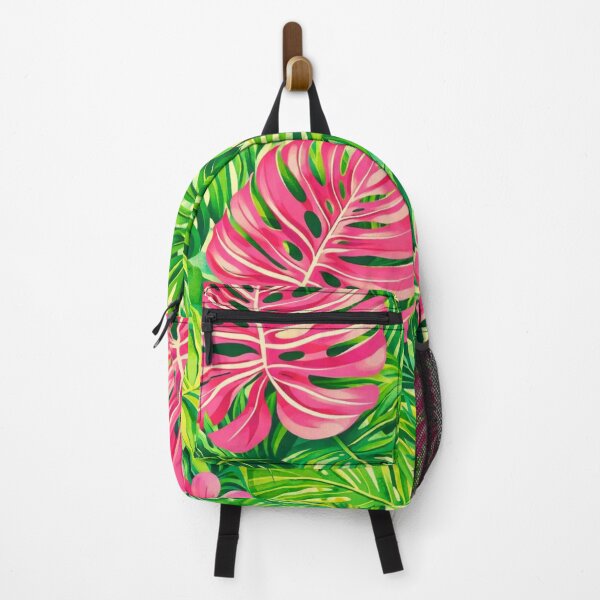 Item preview, Tropical Leaf Jungle – Pink Monstera and Palm Paradise designed and sold by MyTutina.