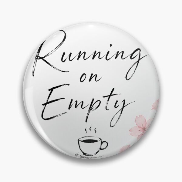 Item preview, Running on Empty Mom Shirt Funny Exhausted Mom Gift Minimalist Design designed and sold by hiyori-tb.