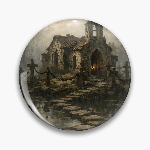 Item preview, The Mire of Forgotten Faith - Dark Fantasy Soulslike Game Landscape Art designed and sold by bapupa.
