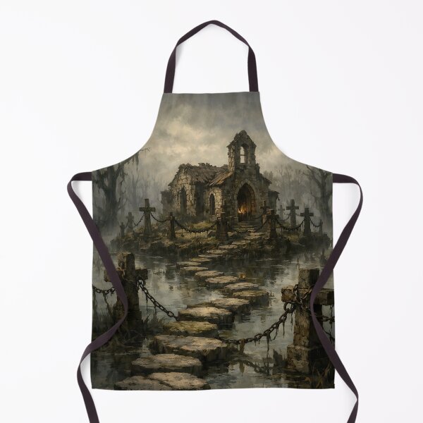 Item preview, The Mire of Forgotten Faith - Dark Fantasy Soulslike Game Landscape Art designed and sold by bapupa.
