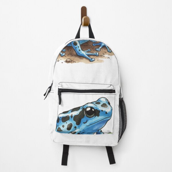 Item preview, water color blue frog designed and sold by Stickers void.