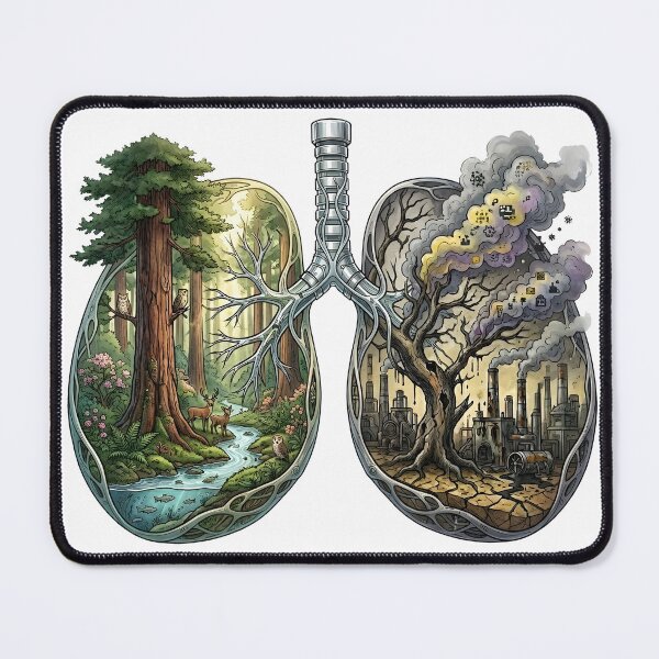 Item preview, Every Breath Matters Environmental Awareness Art designed and sold by Nuvoro Eco Awareness.