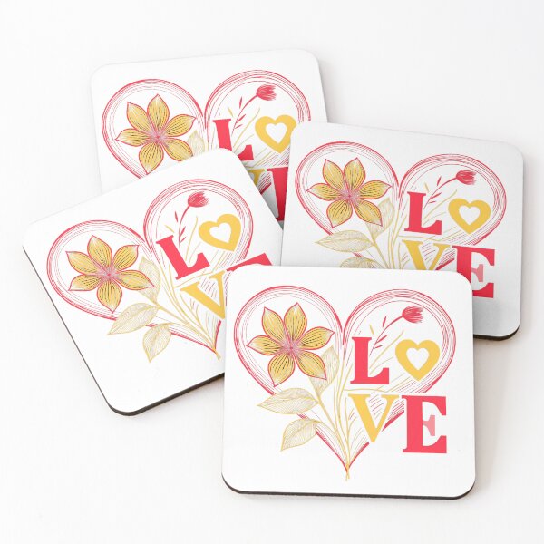 Item preview, flower and heart romantic designed and sold by TanyaLovus.