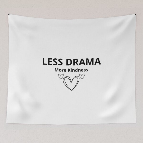 Item preview, Less Drama More Kindness – Positive Minimalist Quote  designed and sold by FreshLineArts.