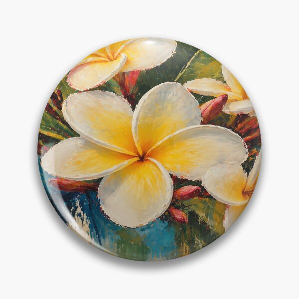 Item preview, Frangipani Flower Reunion Island - La Reunion Lovers designed and sold by artyfartypants.