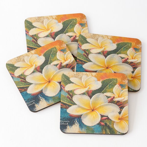 Item preview, Frangipani Flower Reunion Island - La Reunion Lovers designed and sold by artyfartypants.