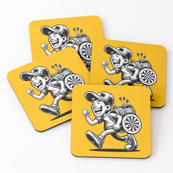 Item preview, Bobby the dart player with backpack and dartboard on tour designed and sold by Segasprojects.