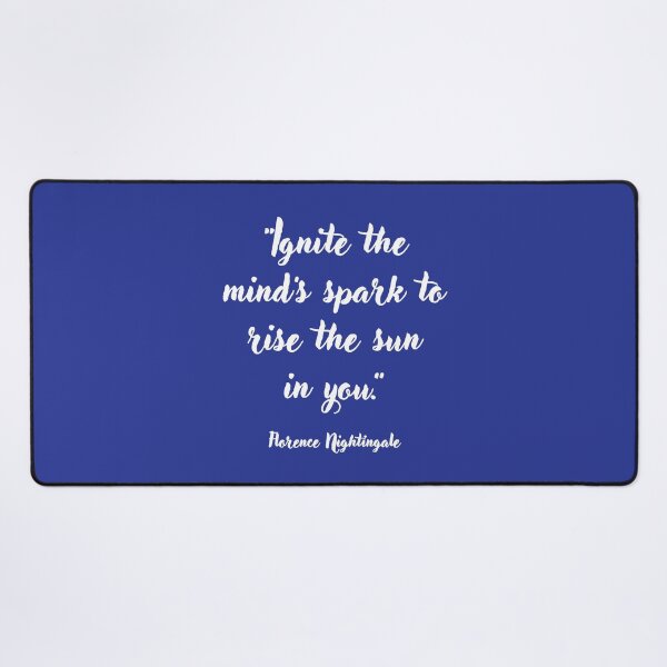Item preview, Ignite the mind's spark . . . Florence Nightingale Quotation designed and sold by CharlottePlaceArt.