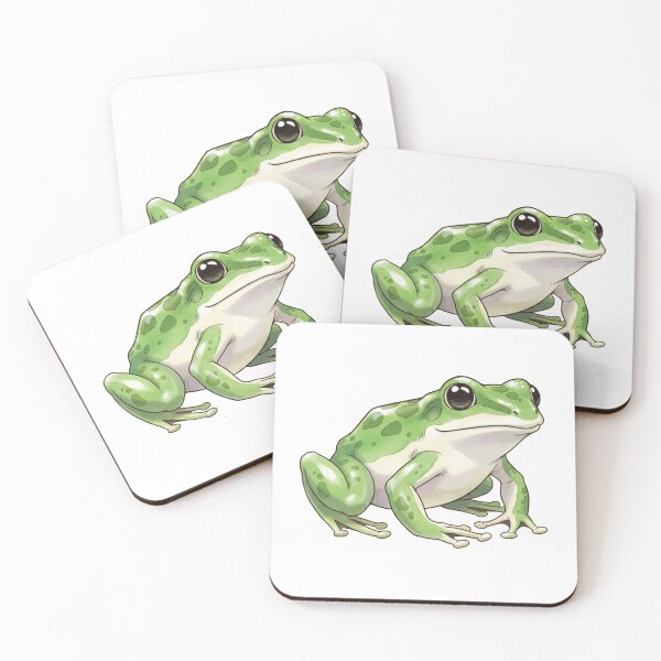 Item preview, Water color green frog designed and sold by Stickers void.