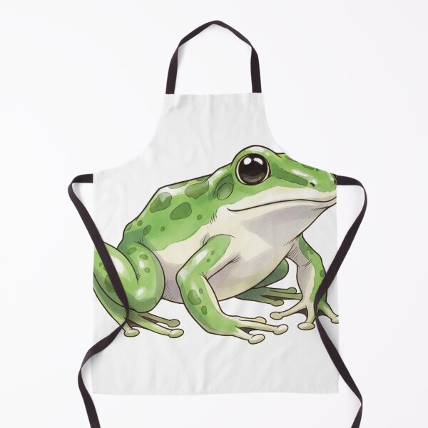Item preview, Water color green frog designed and sold by Stickers void.