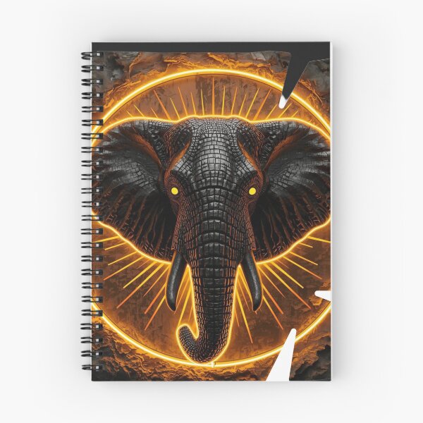 Item preview, AI Architect Master Neural Infrastructure Elephant Cyber Brutalist Art Print designed and sold by SavannaStrikes.
