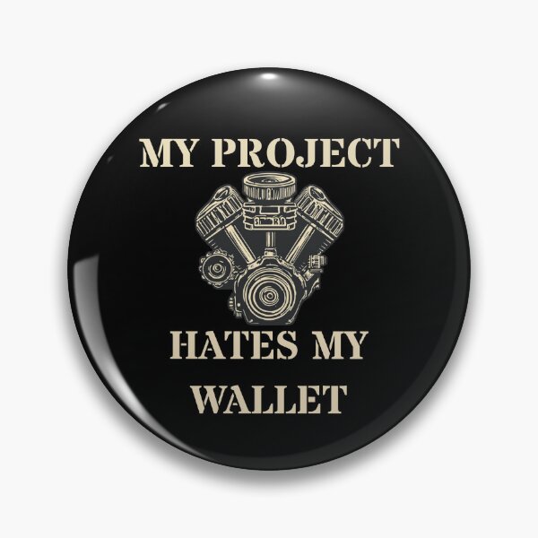 Item preview, My Project Hates My Wallet Mechanic Shirt – V8 Engine Car Guy Humor Gift designed and sold by TwistedComicLab.
