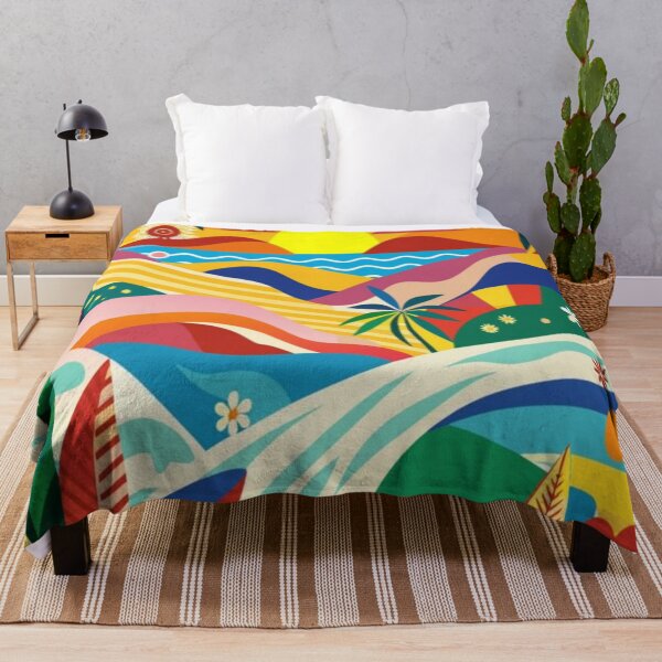 Item preview, Paraíso tropical al atardecer: vibrante arte abstracto de playa. designed and sold by MyTutina.