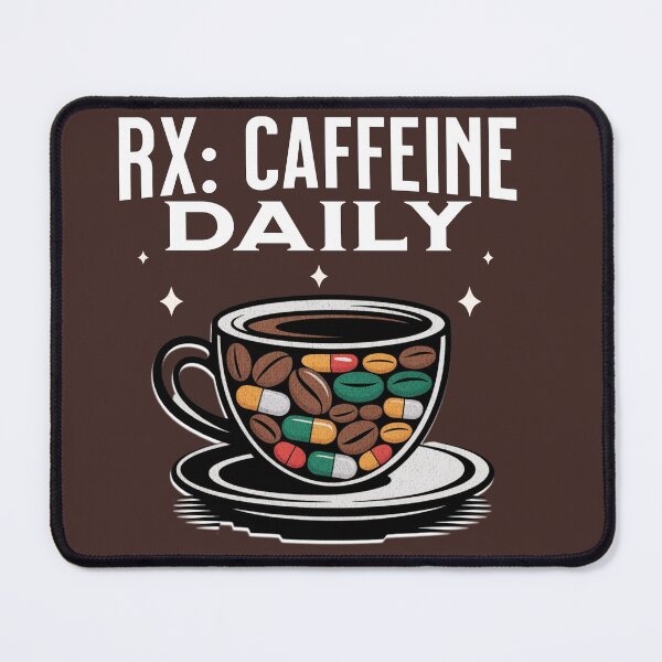 Item preview, RX Caffeine Daily Shirt – Funny Coffee Prescription Tee for Nurses Doctors Pharmacists designed and sold by Negisandeep studio.