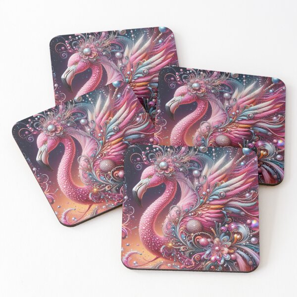 Item preview, Ornate Pink Flamingo Fantasy designed and sold by purplesensation.