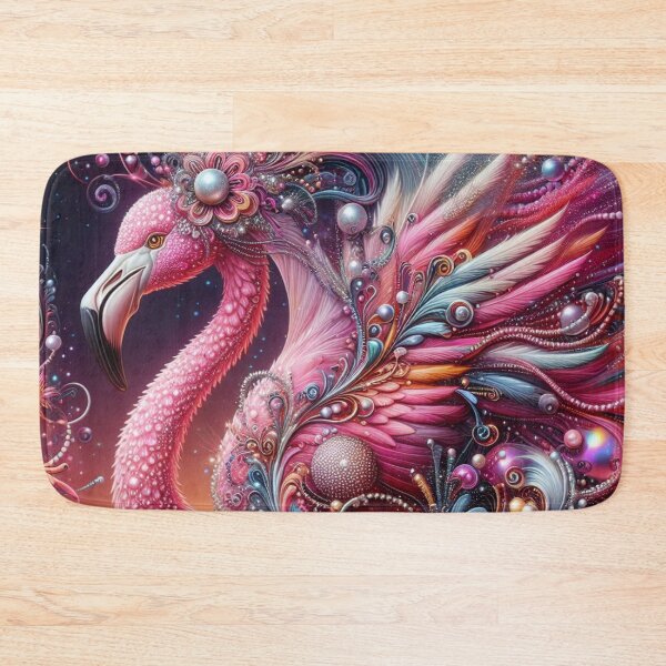 Item preview, Ornate Pink Flamingo Fantasy designed and sold by purplesensation.