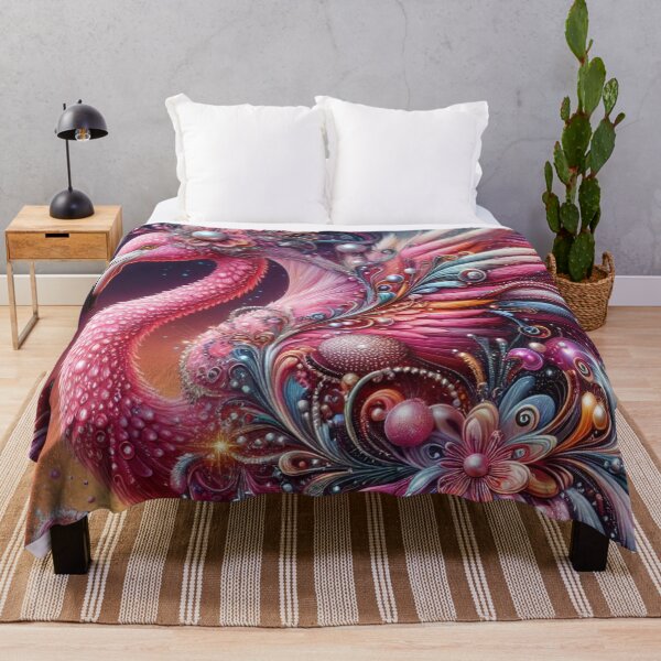 Item preview, Ornate Pink Flamingo Fantasy designed and sold by purplesensation.