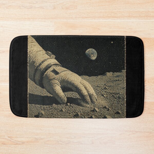 Item preview, Touching Another World – Astronaut Hand, Retro Space Art, Cosmic Detail designed and sold by Galskap.