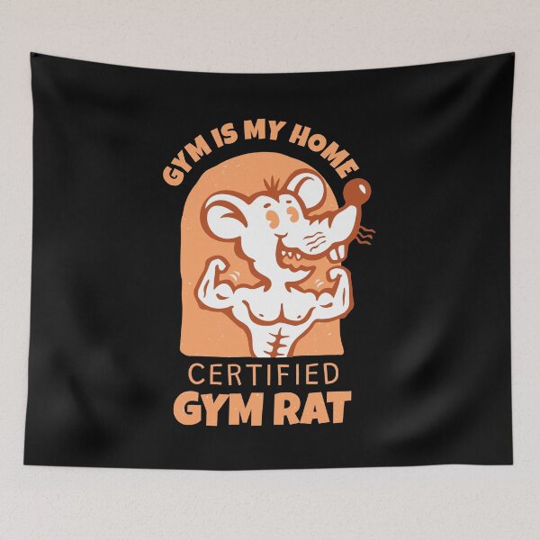 Item preview, Funny Gym Rat design for Fitness & Bodybuilding Fans. Motivational Workout T-shirt. designed and sold by SIR13.