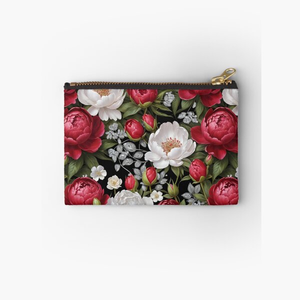Item preview, Red and White Peonies Floral Seamless Pattern designed and sold by Leylita Design.