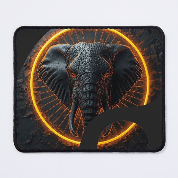 Item preview, Systems Engineer Illuminate Infrastructure Elephant Cyber Brutalist Art Print designed and sold by SavannaStrikes.