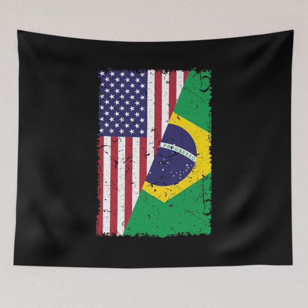 Item preview, USA Brazil Flag Brazilian American Pride Gift Brazilian designed and sold by Lenny Stahl.