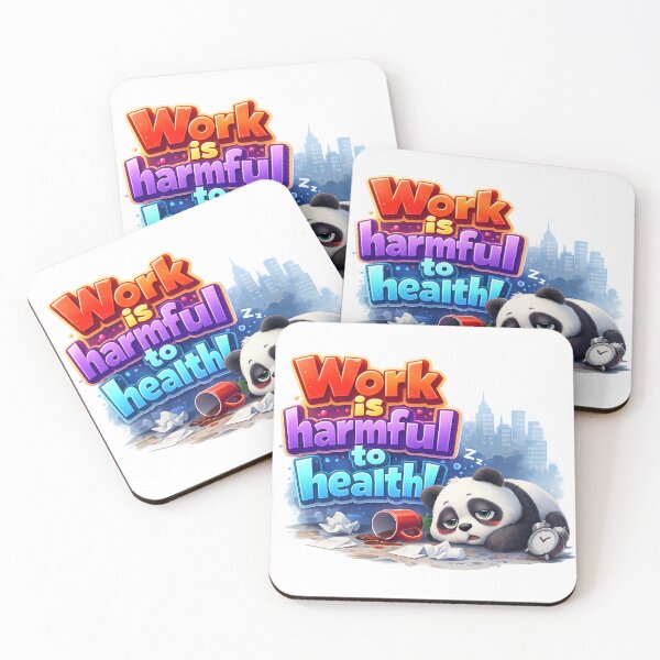 Item preview, Work is harmful to health! designed and sold by 216031.